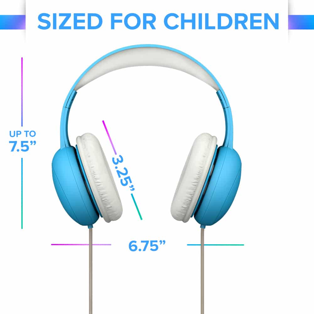 DefenderShield® EMF Radiation-Free Air Tube Kids Headphones