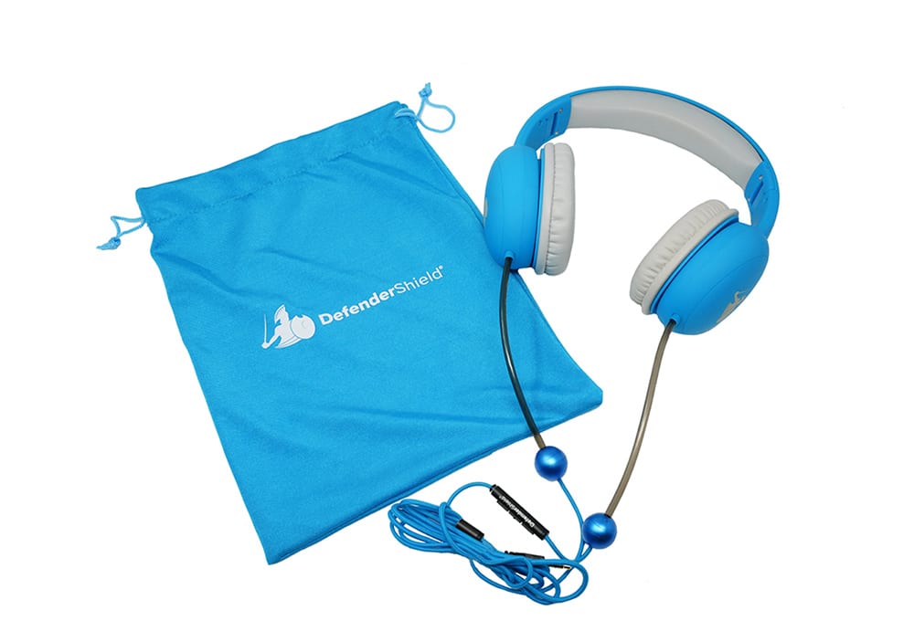 DefenderShield® EMF Radiation-Free Air Tube Kids Headphones
