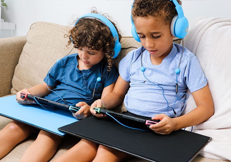 DefenderShield® EMF Radiation-Free Air Tube Kids Headphones